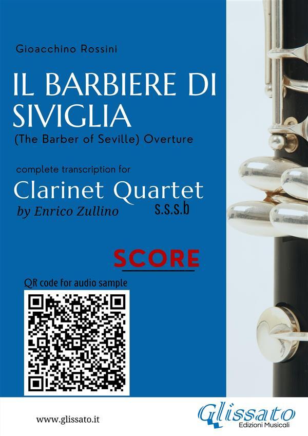 Clarinet Quartet Score of Il Barbiere di Siviglia