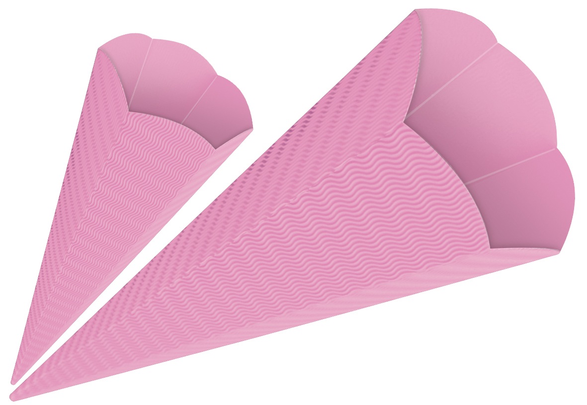 URSUS Schultüten 3D-Schultüten rosa Höhe: 68 cm Durchmesser: 20 cm