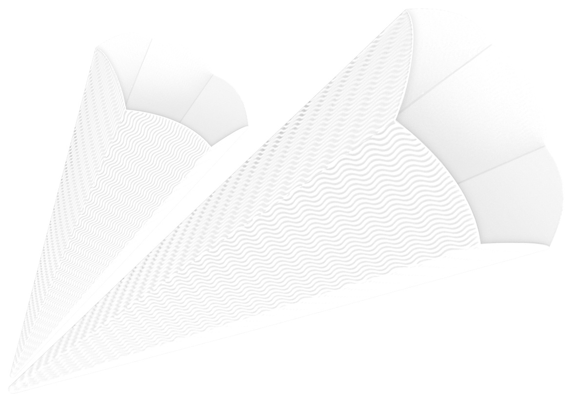 URSUS Schultüten 3D-Schultüten weiß Höhe: 68 cm Durchmesser: 20 cm