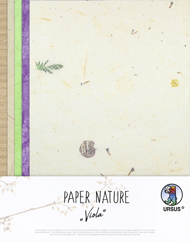 URSUS Spezialpapiere Paper Nature Viola 23 x 33 cm