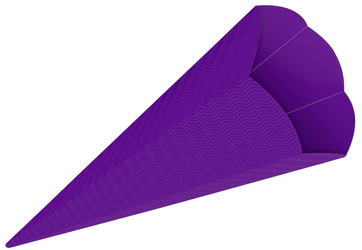 URSUS Schultüten 3D-Schultüten violett Höhe: 68 cm Durchmesser: 20 cm