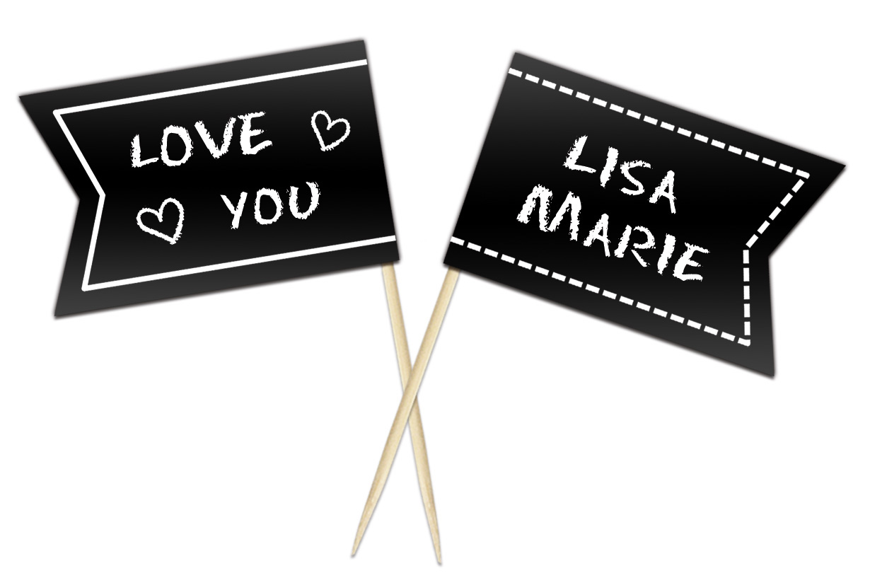 URSUS Blackboard Tafelfolie-Deko-Sticks