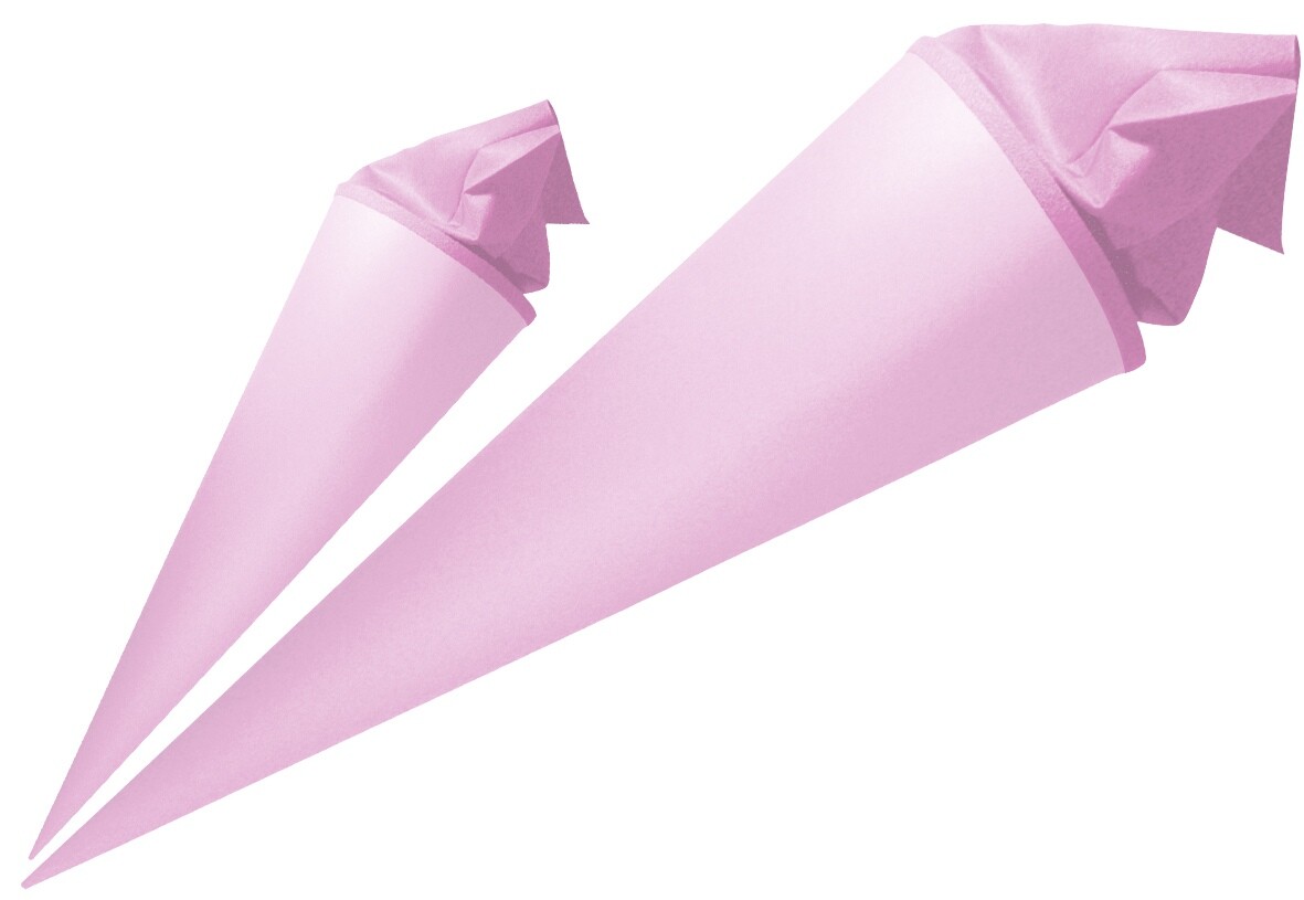 URSUS Schultüten Bastel-Schultüte mit Filzmanschette rosa pink Höhe: 35 cm Durchmesser: 115 cm