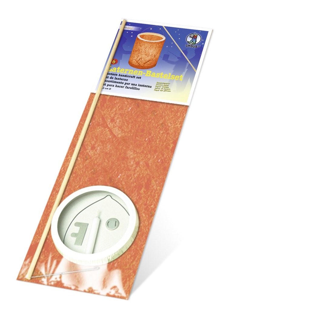 URSUS Laternenzeit Laternen-Bastelset orange Set 6