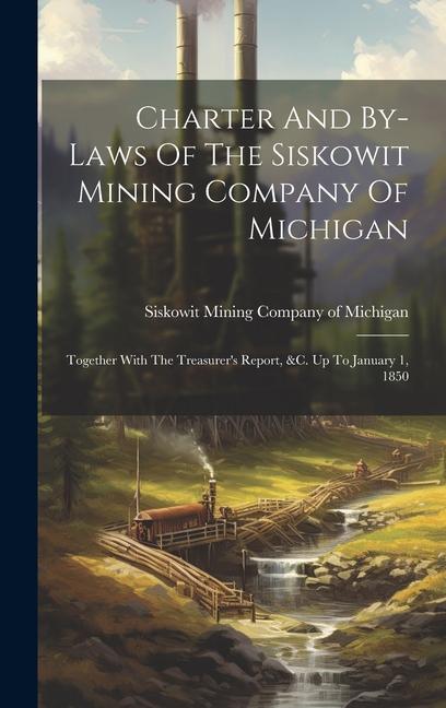 Charter And By-laws Of The Siskowit Mining Company Of Michigan: Together With The Treasurer‘s Report &c. Up To January 1 1850