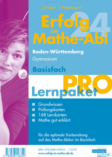 Erfolg im Mathe-Abi 2024 Lernpaket Basisfach ‘Pro‘ Baden-Württemberg Gymnasium