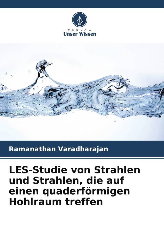 LES-Studie von Strahlen und Strahlen die auf einen quaderförmigen Hohlraum treffen