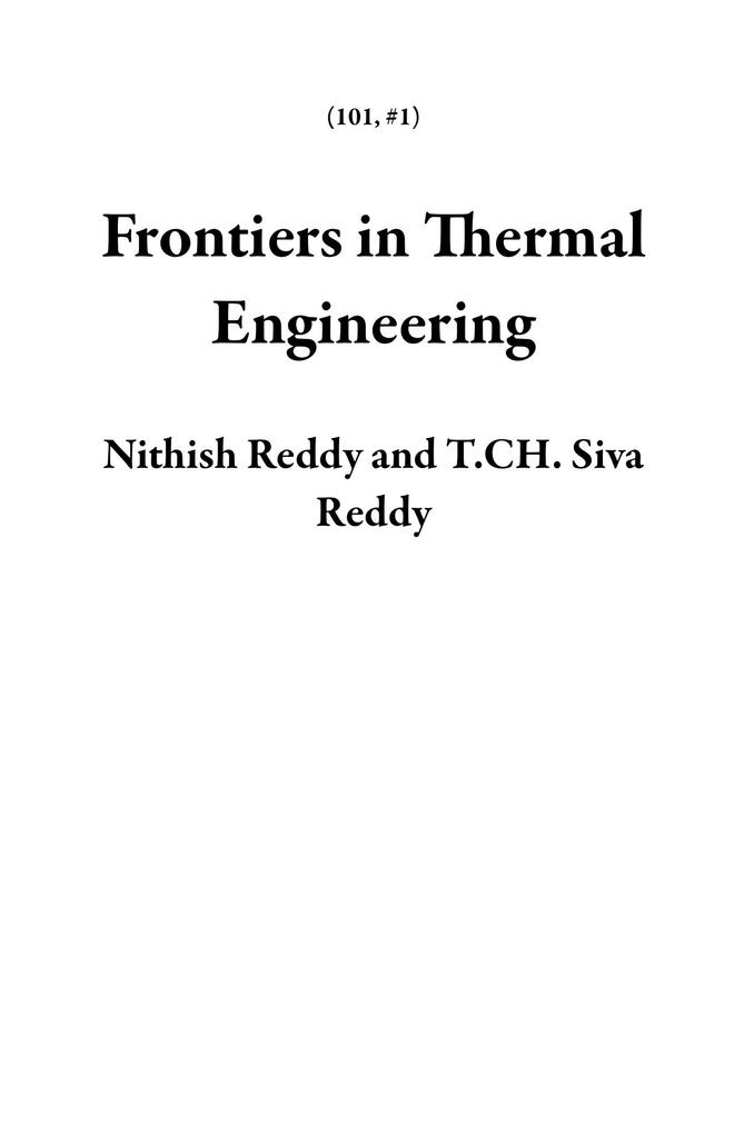 Frontiers in Thermal Engineering (101 #1)