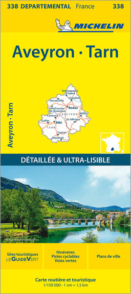 Michelin Local Map 338 Aveyron - Tarn