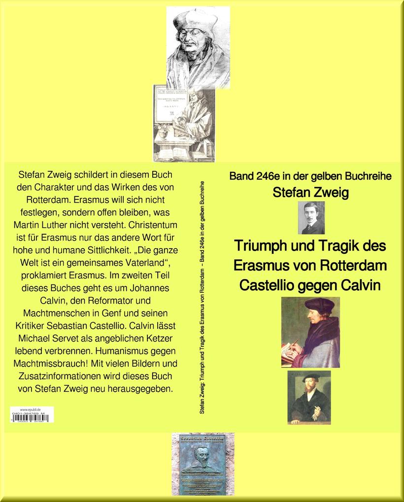 Triumph und Tragik des Erasmus von Rotterdam - Band 246 in der gelben Buchreihe - bei Jürgen Ruszkowski