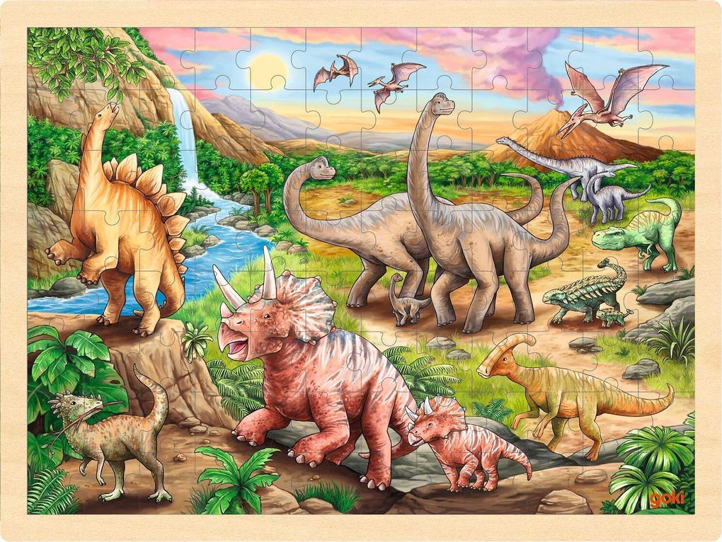 Einlegepuzzle Dinosaurierwanderung