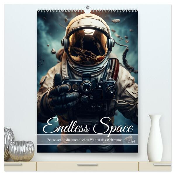 Endless Space - Zeitreisen in die unendlichen Weites des Weltraums (hochwertiger Premium Wandkalender 2024 DIN A2 hoch) Kunstdruck in Hochglanz