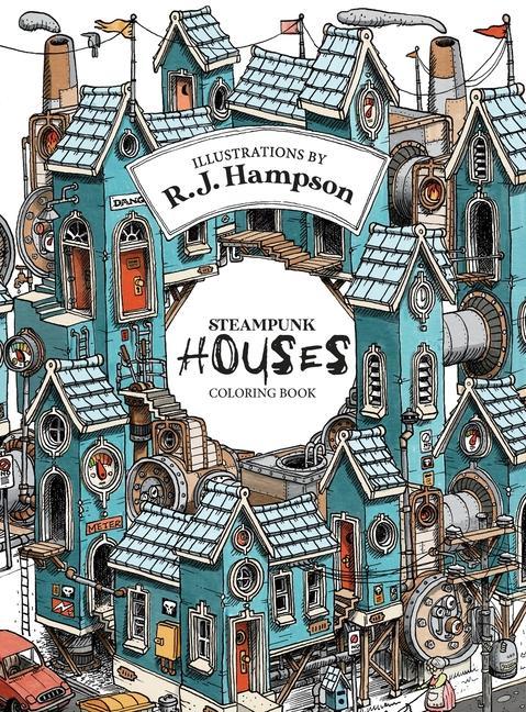 Steampunk Houses Coloring Book