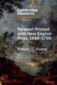 Paratext Printed with New English Plays 1660-1700