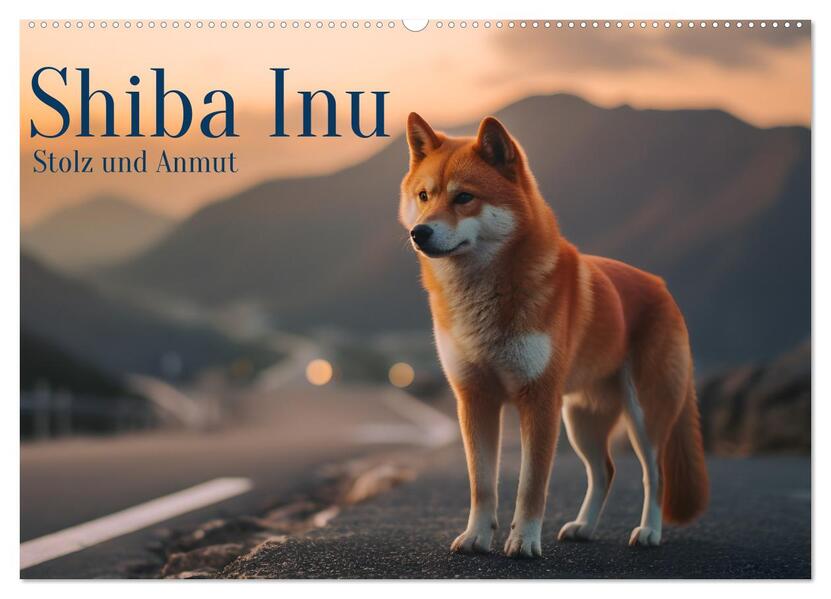 Shiba Inu - Stolz und Anmut (Wandkalender 2024 DIN A2 quer) CALVENDO Monatskalender