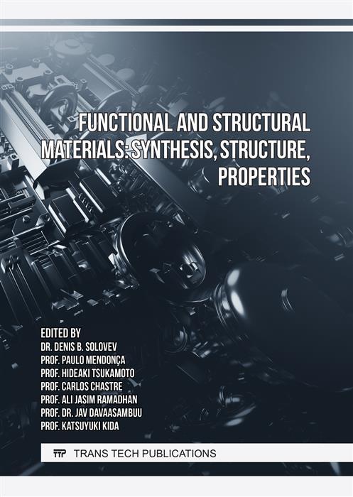 Functional and Structural Materials: Synthesis Structure Properties
