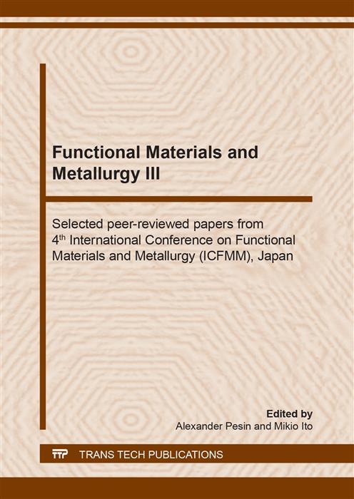 Functional Materials and Metallurgy III