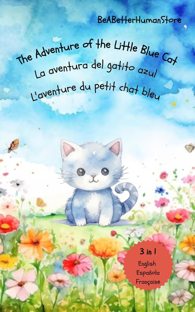 The Adventure of the Little Blue Cat in English Spanish and French: La aventura del gatito azul : L‘aventure du petit chat bleu