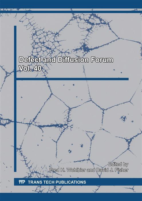 Defect and Diffusion Forum Vol. 40