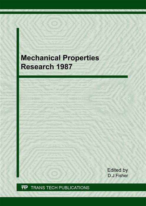 Mechanical Properties Research 1987