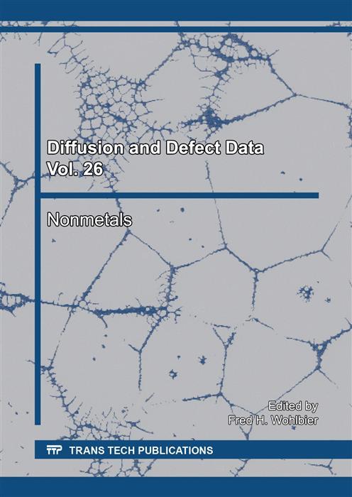 Diffusion and Defect Data Vol. 26