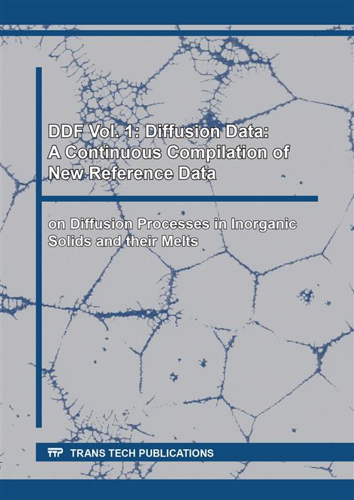DDF Vol. 1: Diffusion Data: A Continuous Compilation of New Reference Data