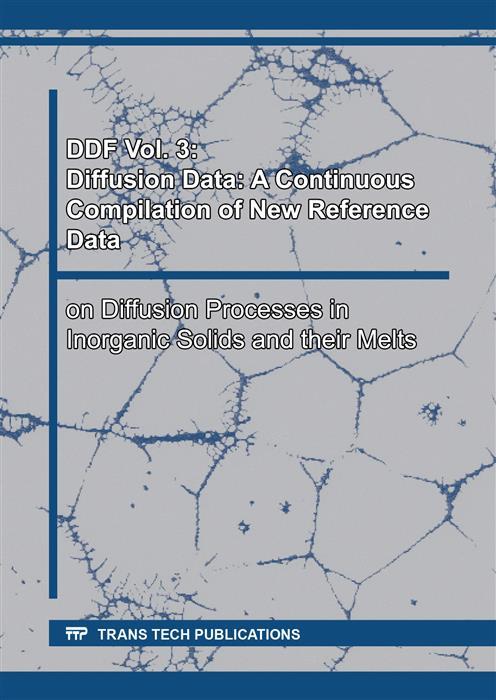 DDF Vol. 3: Diffusion Data: A Continuous Compilation of New Reference Data