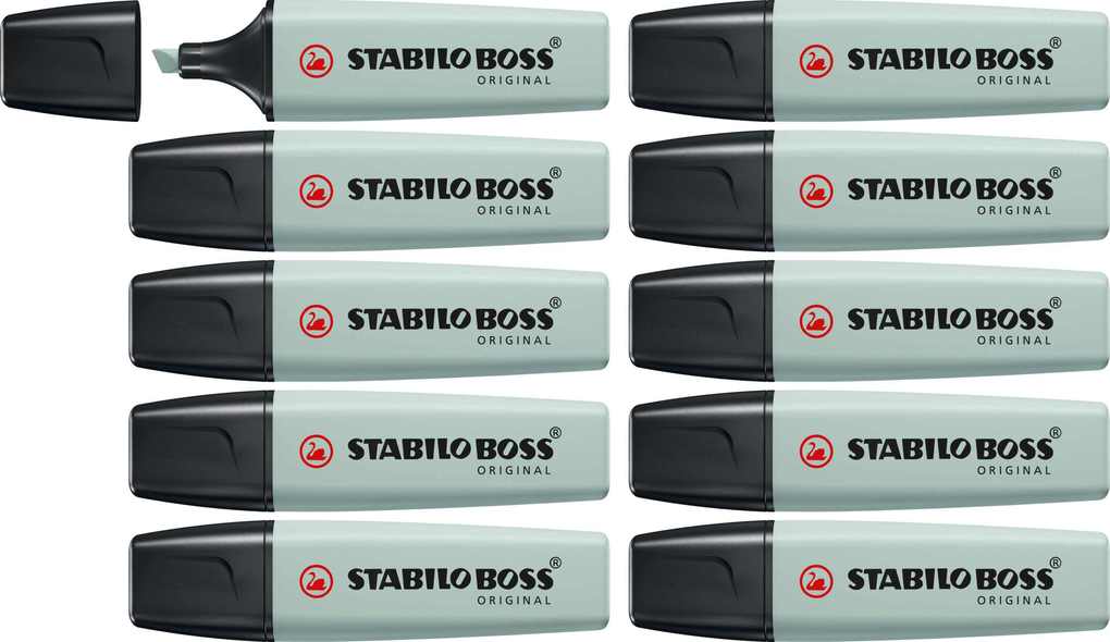 STABILO BOSS ORIGINAL NatureCOLORS - 10er Set grünerde