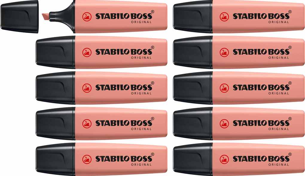 STABILO BOSS ORIGINAL NatureCOLORS - 10er Set siena
