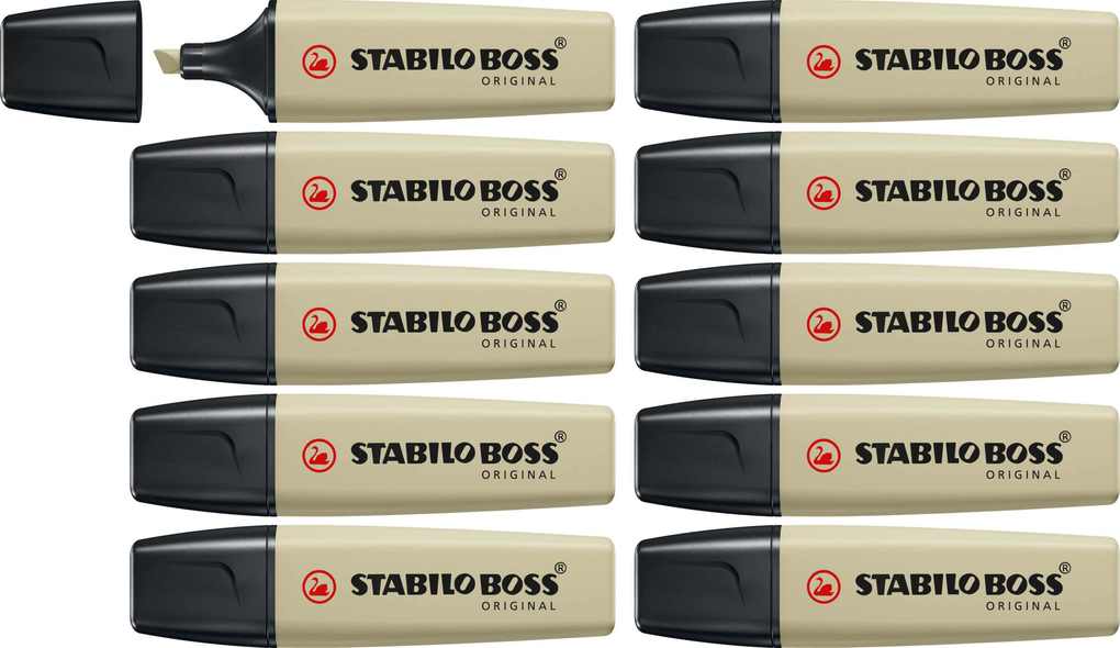 STABILO BOSS ORIGINAL NatureCOLORS - 10er Set schlammgrün