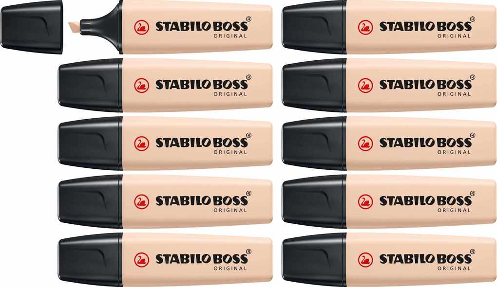 STABILO BOSS ORIGINAL NatureCOLORS - 10er Set beige