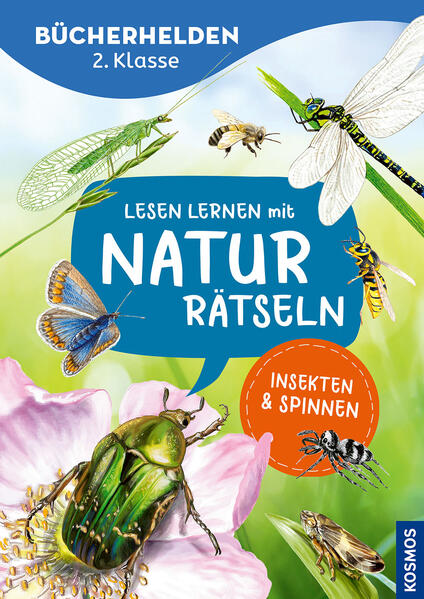 Lesen lernen mit Naturrätseln Bücherhelden 2. Klasse Insekten & Spinnen