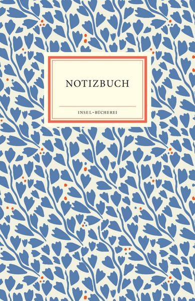 Notizbuch Insel-Bücherei 'Blauer Blätterzauber'