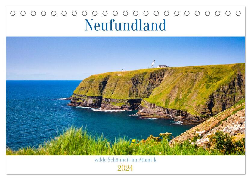 Neufundland - wilde Schönheit im Atlantik (Tischkalender 2024 DIN A5 quer) CALVENDO Monatskalender
