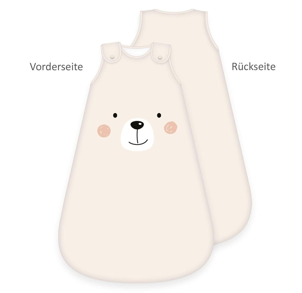 Herding 3385259231 - babybest® Babyschlafsack Little Bear Baumwolle 90x45cm