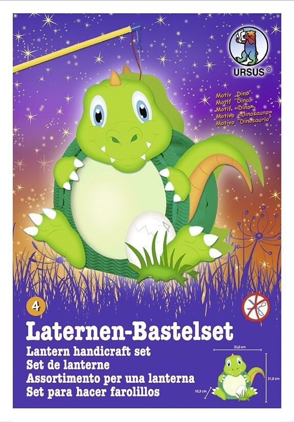 URSUS Laternenzeit Laternen-Bastelset Easy Line Dino