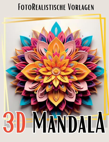 3D Mandala Malbuch 'Black & White'