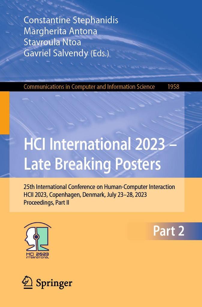 HCI International 2023 - Late Breaking Posters