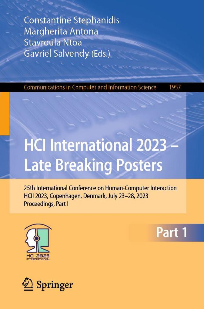 HCI International 2023 - Late Breaking Posters