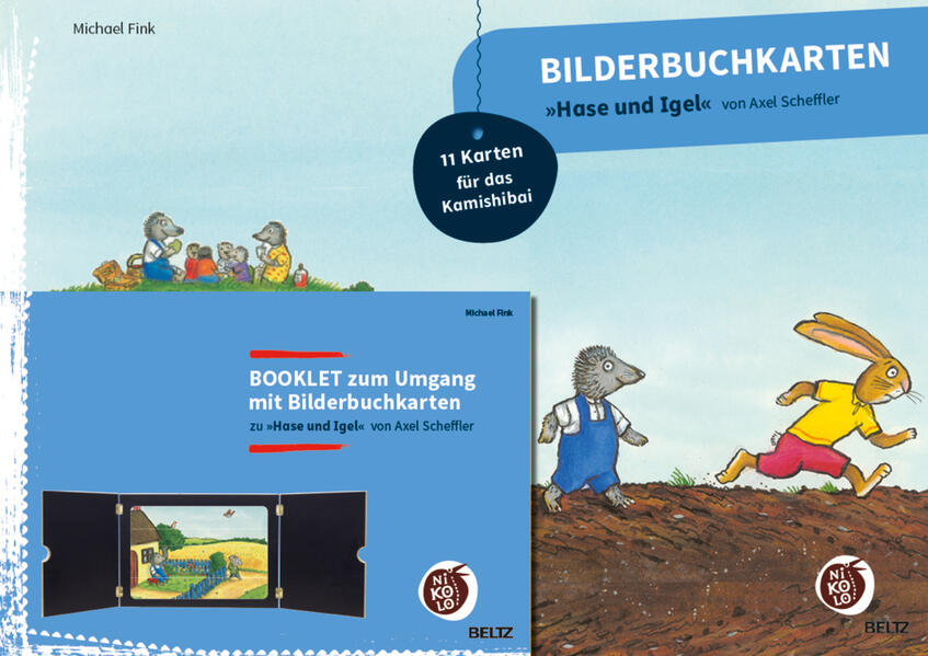 Bilderbuchkarten ‘Hase und Igel‘ von Axel Scheffler