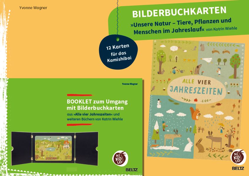 Bilderbuchkarten 'Unsere Natur - Tiere Pflanzen und Menschen im Jahreslauf' von Katrin Wiehle