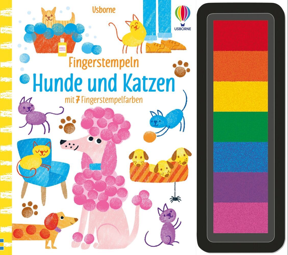 Usborne Verlag Fingerstempeln: Hunde Und Katzen