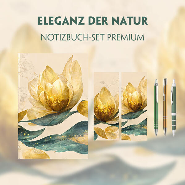 Eleganz der Natur Schreibset Premium im majestätischen Blütentraum-