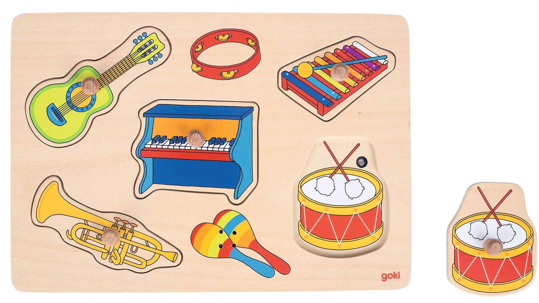 Soundpuzzle Musikalien mit Instrumentensounds