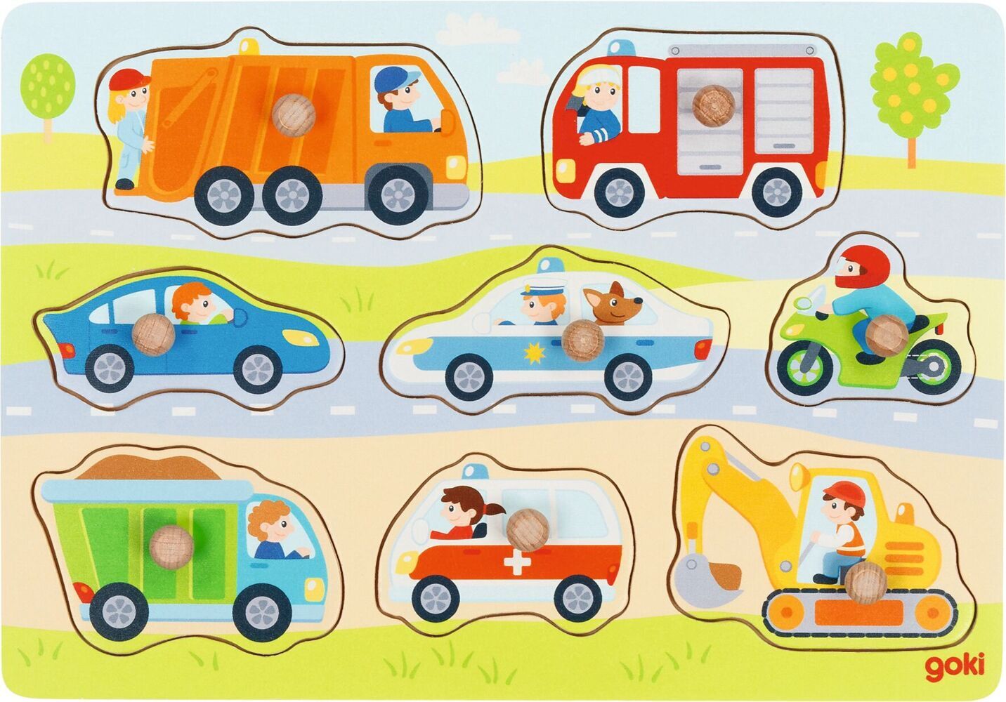 Steckpuzzle Fahrzeuge