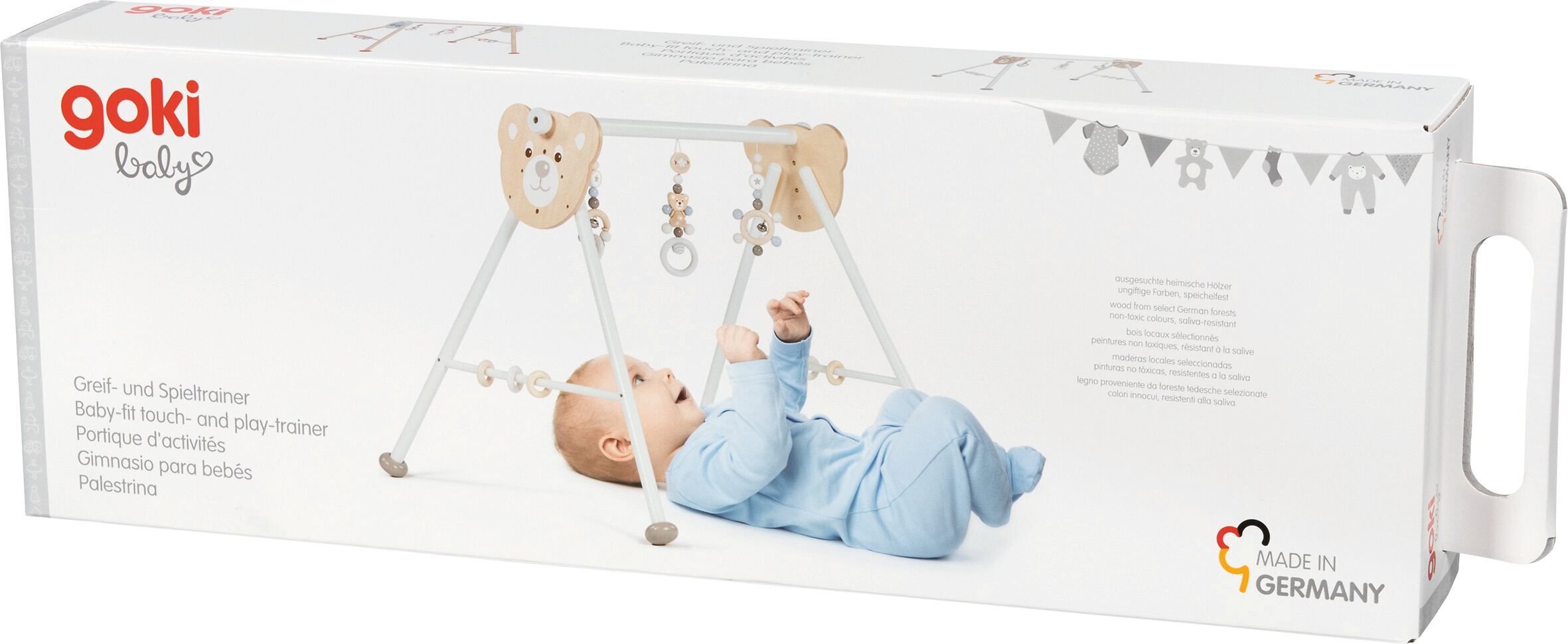 Goki 65233 - Baby-Fit Bär Greif- und Spieltrainer
