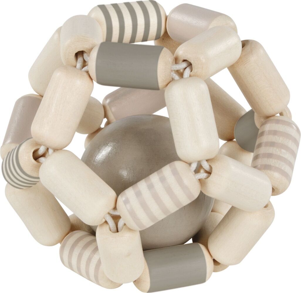 Greifling Elastik Ball grau weiß
