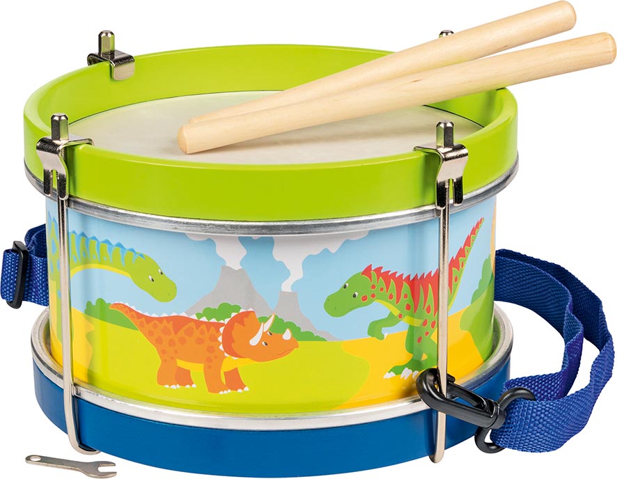 Goki 61882 - Trommel Dinosaurier