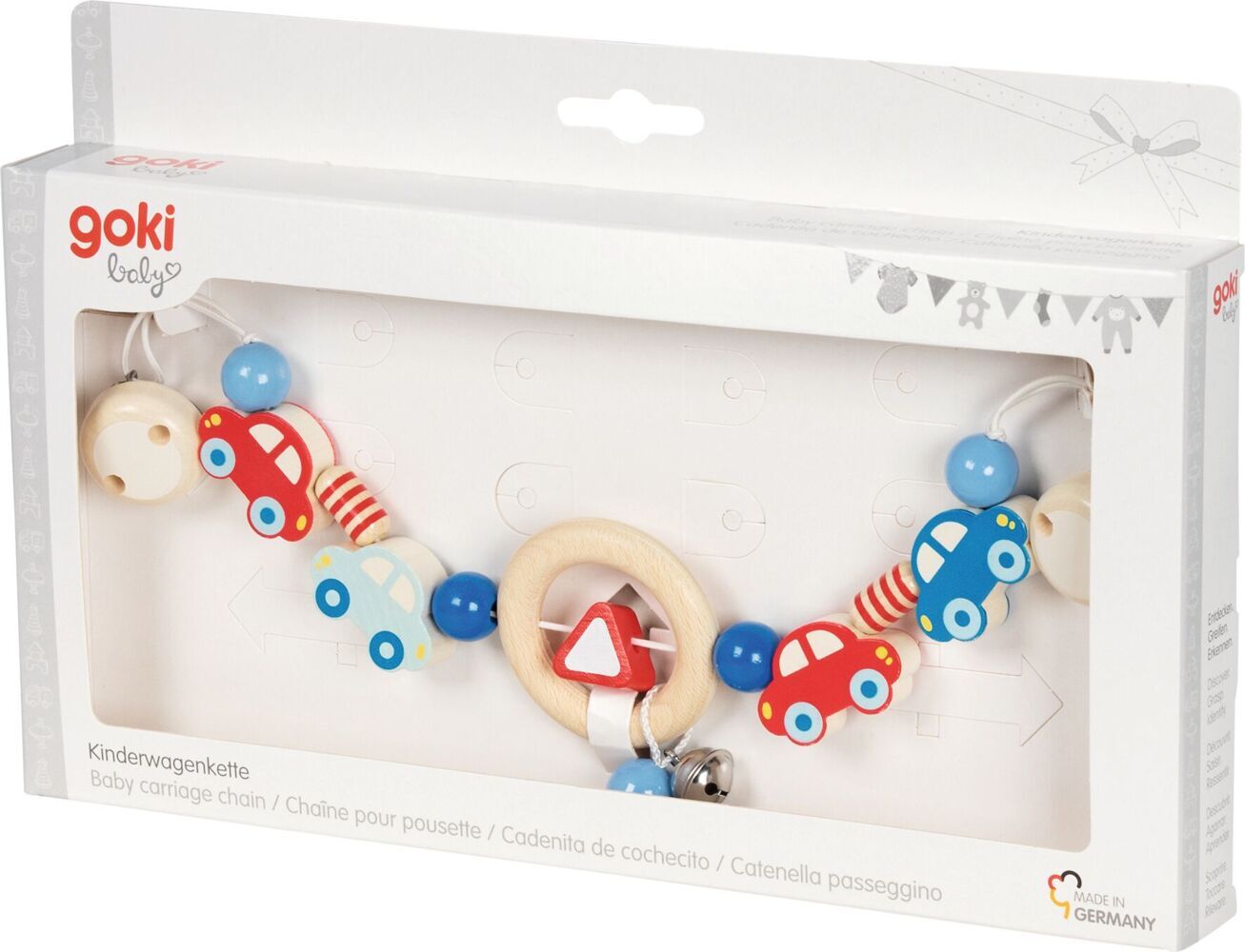Goki 65197 - Kinderwagenkette Autos