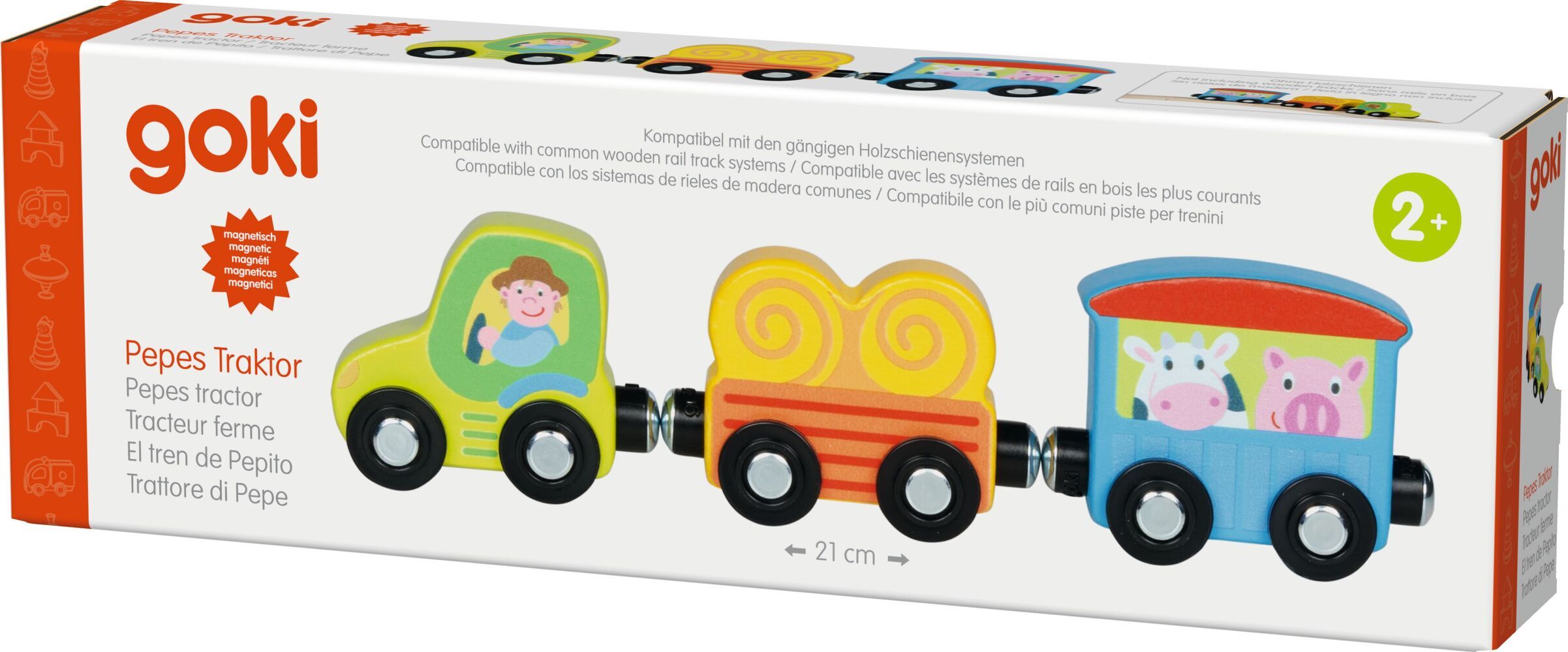 Goki 55862 - Pepes Traktor mit Magnetkupplung